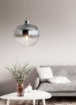 Immagine di Lampadario Boccia Vetro Fumé Specchiato 36,5 cm Bowl Perenz 6666 SP