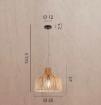 Immagine di Sospensione Con Diffusore In Carta Naturale 35 cm Tropikana Fan