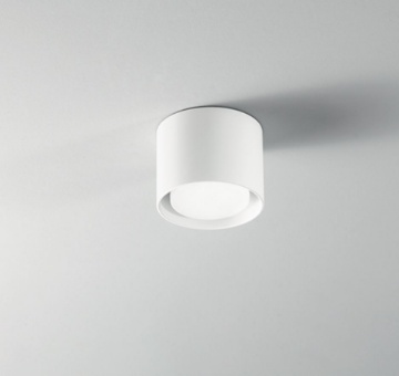 Immagine di Faretto Da Soffitto Bianco Senza Incasso 10 cm Led Gx53 Geo Perenz