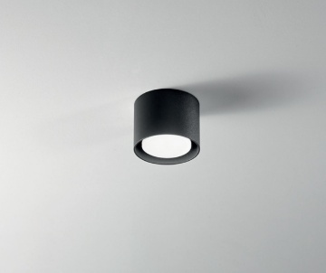 Immagine di Lampada Soffitto Compatta 10cm Geo Nero Nero Led Gx53 Perenz