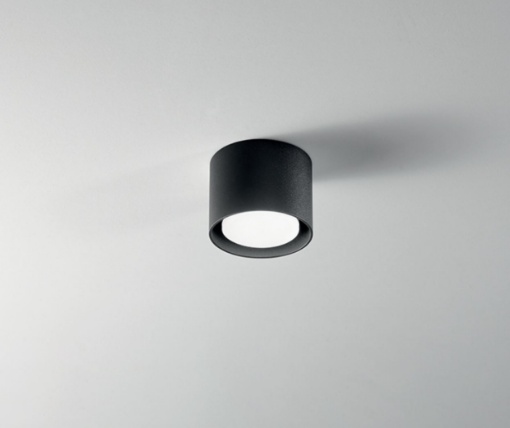 Immagine di Lampada Soffitto Compatta 10cm Geo Nero Nero Led Gx53 Perenz