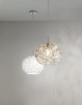Immagine di Lampada A Sospensione Ambra Vetro Sfaccettato Meteora Perenz 6766 AM