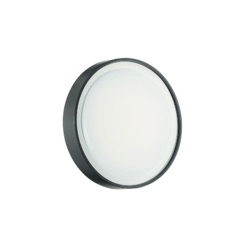 Immagine di Plafoniera Rotonda Led 15w Da Esterno Antracite Aidi Ondaluce