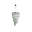 Immagine di Lampadario Elegante Cascata Cristallo Circolare 7 Luci Alexander Ondaluce