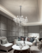 Immagine di Lampadario Elegante Classico 8 Luci In Vetro e Cristallo Venezia Perenz