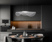 Immagine di Lampadario Led Da Cucina Ondulato Con Microincisioni 70 cm Medusa Perenz