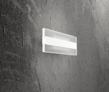Immagine di Applique Moderna Lineare Led 3000k o 4000k Diffusore Microincisioni a Laser L35 cm Perenz 6960 B