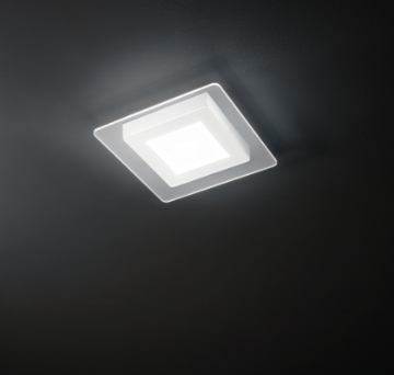 Immagine di Plafoniera Quadrata Led CCT 3000k+4000k+6000k Diffusore Microincisioni a Laser L48x48 cm Perenz 6966 B CT 