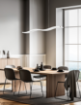Immagine di Sospensione Bianca Onda Led Dimmer CCT Tape Perenz 6970 B CT