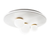 Immagine di Plafoniera Ball Rotonda Con Sfere Bianche Doppia Illuminazione Led 3000K Perenz