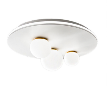 Immagine di Plafoniera Ball Rotonda Con Sfere Bianche Doppia Illuminazione Led 3000K Perenz