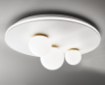 Immagine di Plafoniera Ball Rotonda Con Sfere Bianche Doppia Illuminazione Led 3000K Perenz