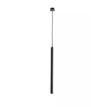 Immagine di Sospensione Pendente Cilindro Sottile Nero Per Comodino Led Tube Ondaluce