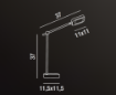 Immagine di Lampada Da Scrivania Orientabile Bianca Led CCT Dimmerabile Icon Perenz