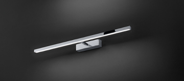 Immagine di Applique da Specchio Diffusore Lineare Led Orientabile 300° Riga Cromo Perenz 8042 CL CT