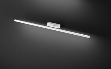 Immagine di Applique Lineare da Specchio Diffusore Led Orientabile 300° Riga Bianca Perenz 8044 B CT