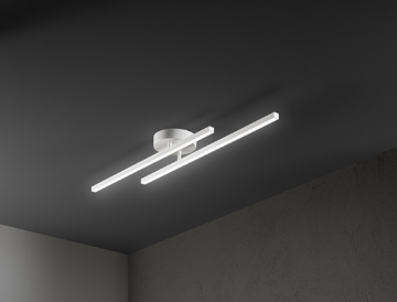 Immagine di Plafoniera Moderna Bacchette Led Orientabili 29w CCT Syncro Perenz