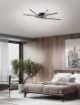 Immagine di Plafoniera Syncro Nera 6 Bacchette Led 70w CCT Perenz