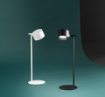 Immagine di Lampada da Scrivania Nera Led Dimmer 3 Step Ricaricabile con USB Kosmo Perenz 8076 N