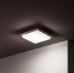 Immagine di Plafoniera Led Esterno Quadrata Bordo Marrone 4000k Tablet Ondaluce