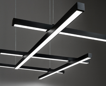 Immagine di Sospensione Nera per Salotto Design Moderno Led CCT Net Perenz 8080 N CT