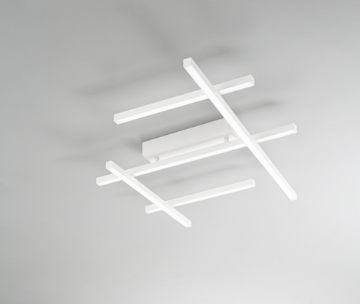 Immagine di Applique Plafoniera Minimal Bacchette Led 50 watt CCT Net Bianco Perenz 8088 B CT 