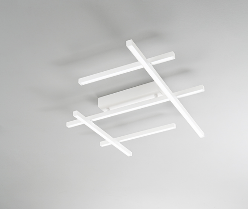 Immagine di Applique Plafoniera Minimal Bacchette Led 50 watt CCT Net Bianco Perenz 8088 B CT 