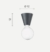 Immagine di Faretto Cono Da Parete Soffitto E27 Fog Oro Ondaluce