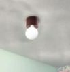 Immagine di Faretto Spot Fisso Corten Da Parete Soffitto Con Portalampade E27 Bow Ondaluce
