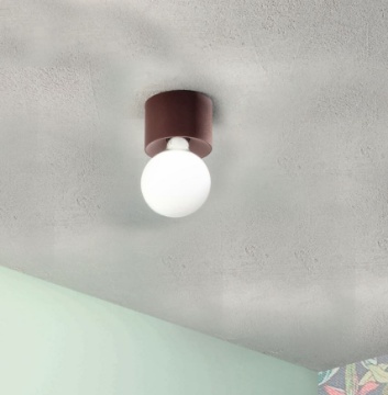 Immagine di Faretto Spot Fisso Corten Da Parete Soffitto Con Portalampade E27 Bow Ondaluce