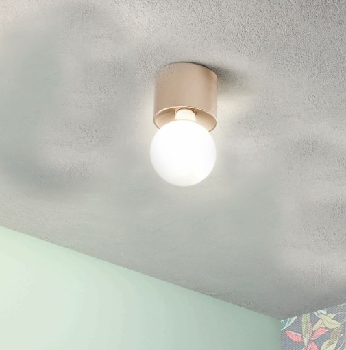 Immagine di Faretto Da Soffitto Plafone Rotondo Oro E27 Bow Ondaluce