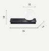 Immagine di Lampada Sfera Bianca Con Base Ricarica Wireless Madame Bianco Ondaluce