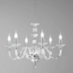 Immagine di Lampadario Classico Salotto Vetro Cristallo Gala 6 Luci Ondaluce