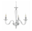 Immagine di Lampadario In Vetro E Cristallo Classico Ravel 3 Luci Ondaluce