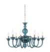 Immagine di Lampadario Per Salone Classico Vetro Classico 8 Luci Tebe Ondaluce