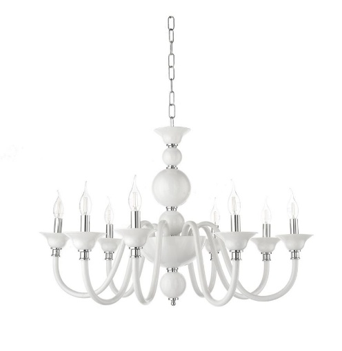 Immagine di Lampadario Per Salone Classico Vetro Classico 8 Luci Tebe Ondaluce