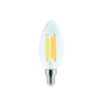 Immagine di Lampadina LED Candela Vetro C35 E14 6,5W 3000K Luce Calda Life Electronics