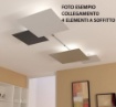 Immagine di Applique Plafoniera Luce Indiretta 4 Led Gx53 Con Staffa Floppy 38 cm Top Light
