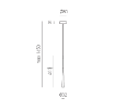 Immagine di Sospensione A Incasso Per Isola Cucina Imbuto Led 7w Dafne Gea Luce