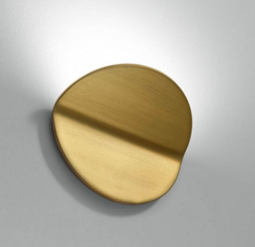 Immagine di Applique Alluminio Piegato Led 20w Luce Indiretta Plug Oro Gea Luce