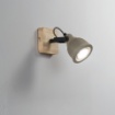 Immagine di Applique Spot Orientabile Legno Cemento Kisa AP1 Fan Europe