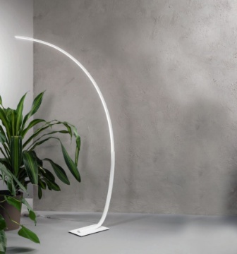 Immagine di Piantana Ad Arco Moderna Bianca Led Dimmerabile Keep Ondaluce