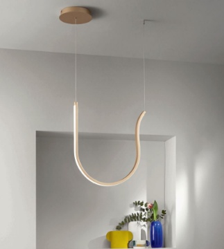 Immagine di Lampada Led A Sospensione Curva 42w 3000k Dimmerabile Arqua Ondaluce