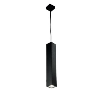Immagine di Sospensione Per Isola Cucina Tubo Squadrato 40 cm Aloa GU10 Led Ondaluce