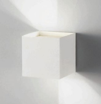 Immagine di Applique Led 10w Cubo Per Esterno Bianco IP54 Fasci Luce Regolabili Cube Ondaluce