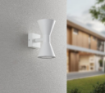 Immagine di Applique Esterna Bianca Doppio Cono Biemissione GU10 IP44 Ardas Trio Lighting