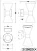 Immagine di Applique Esterna Bianca Doppio Cono Biemissione GU10 IP44 Ardas Trio Lighting