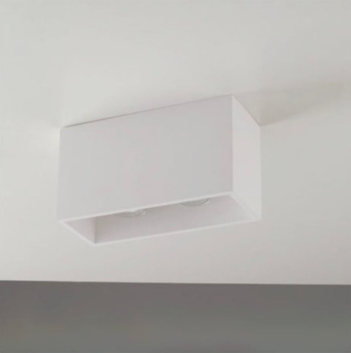 Immagine di Faretto Da Soffitto Rettangolare Gesso Senza Incasso Foster PL25 Fan Europe