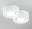 Immagine di Faretto Rotondo Gesso Verniciabile 2 Luci Led Gx53 Athen R2 Fan Europe