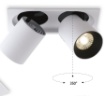 Immagine di Incasso Led Outsider Bianco Cilindri Estraibili 2x15w CCT Ottica 24 Intec